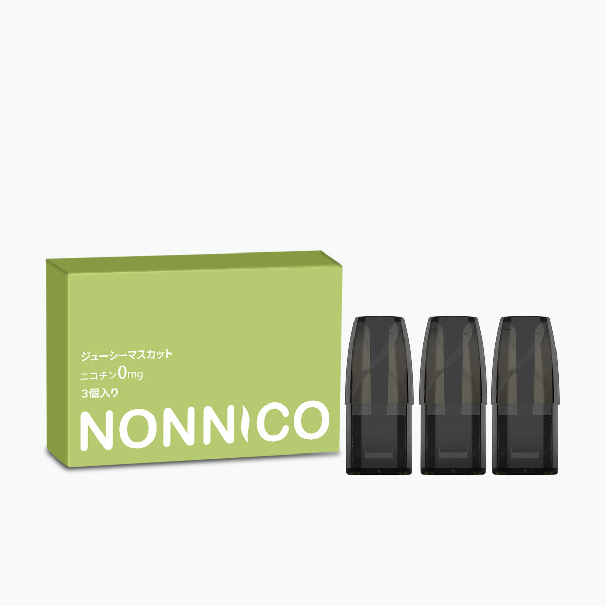 NONNICO Alpha POD型電子タバコ 専用フレーバーポッド3個入り-ジューシーマスカット
