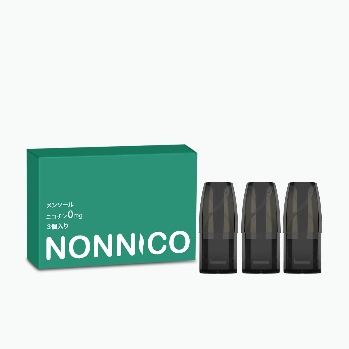 NONNICO Alpha POD型电子烟3个专用烟弹-咖啡