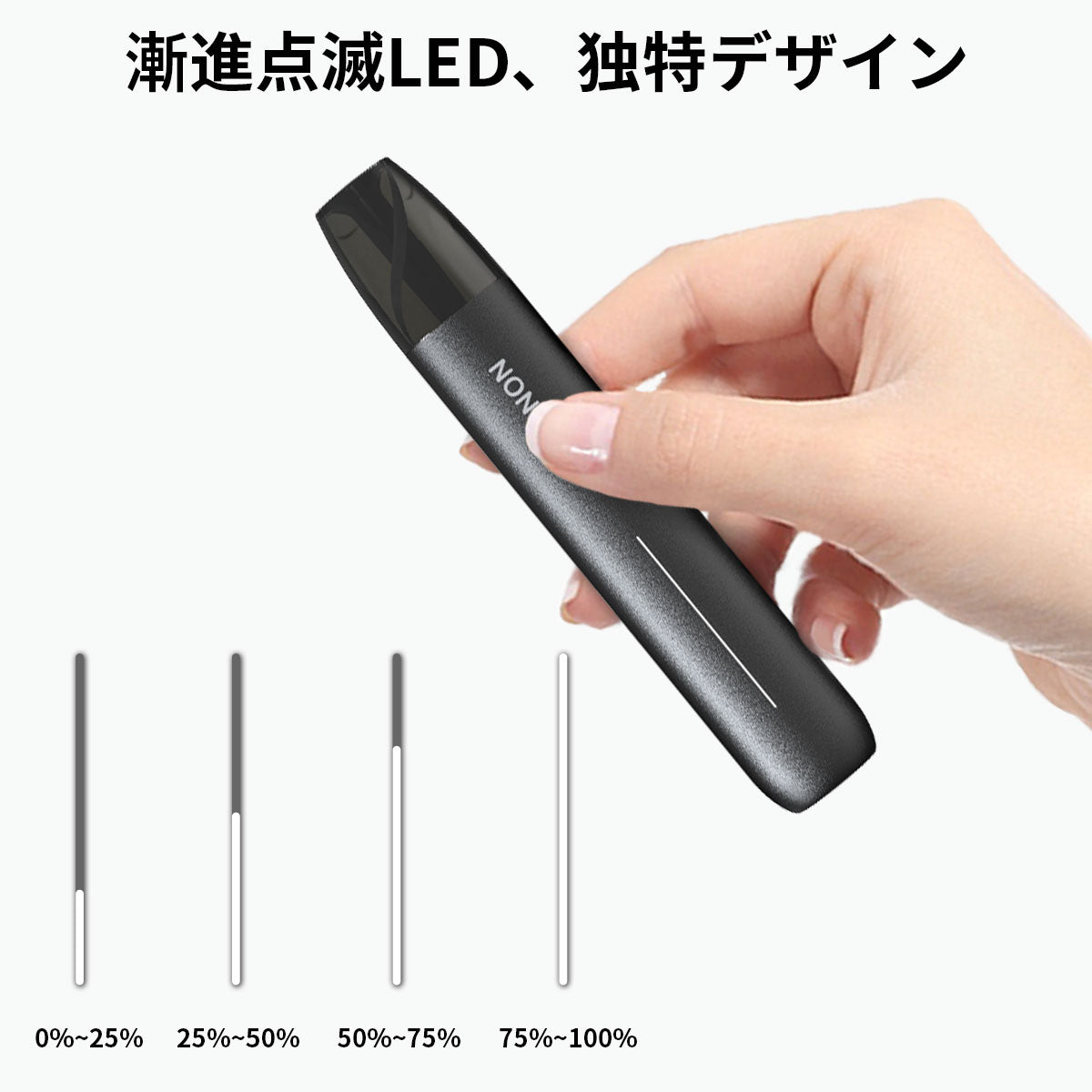 POD型電子タバコ セット ブラック